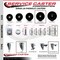Service Caster 5 Inch Phenolic Swivel 34 Inch Threaded Stem Caster Set with Total Lock Brake SCC-TSTTL20S514-PHR-34212-4 - alternate 2